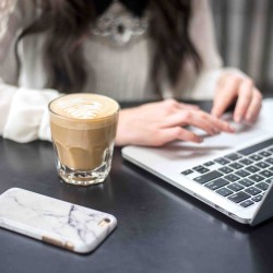 cafe with laptop